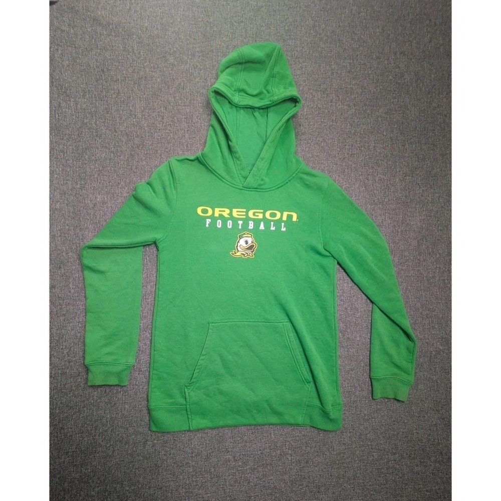 Oregon Ducks Youth Boys Large Green NCAA  Football Pullover Hoodie Sweatshirt